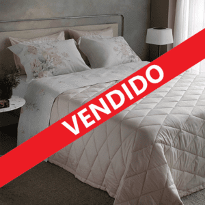 Jogo de Cama Queen 4 Peças Percalle Floral 180 Fios Branco Buddemeyer vendido