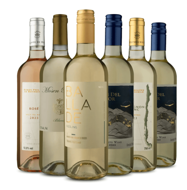 Kit Seleção de Vinhos Brancos para os Noivos